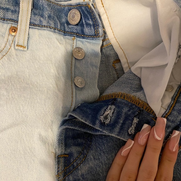 split dye LEVIS jeans - Picture 2 of 5